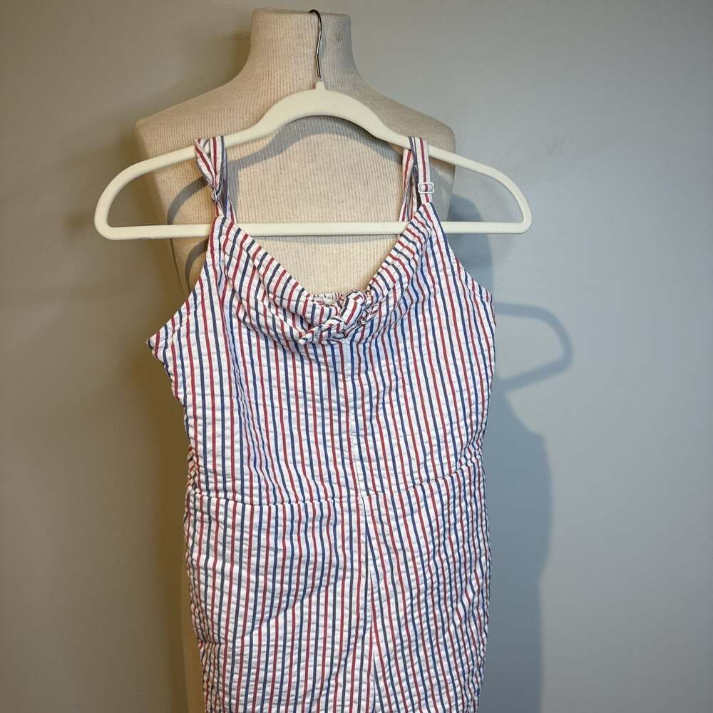 Vineyard Vines Fireworks Stripe‎ Seersucker Romper